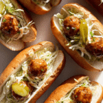Ginger Chicken Meatball Sandos