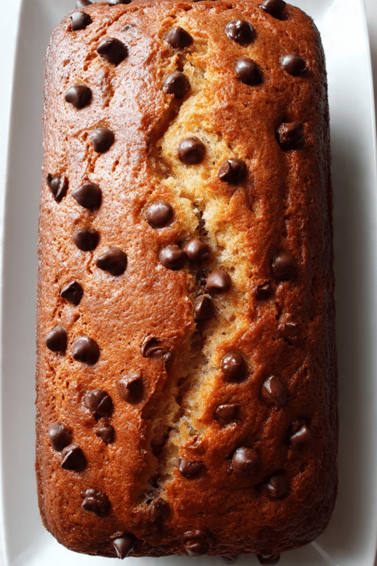 Classic Chocolate Chip Banana Bread