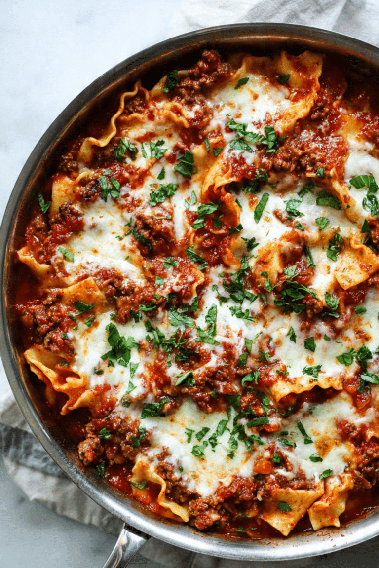 Stovetop Skillet Lasagna