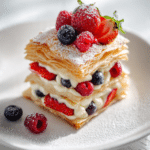 Puff Pastry Berry Cream Cake