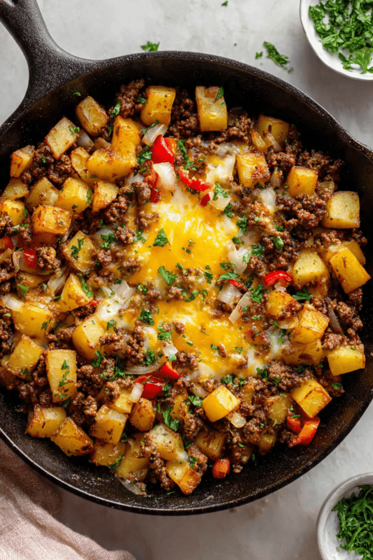 Ground Meat and Potato Skillet