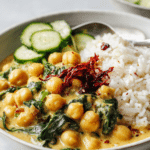 Steph’s Chickpea Curry with Spinach and Rice