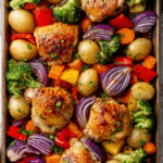 One Pan Baked Chicken & Veggies