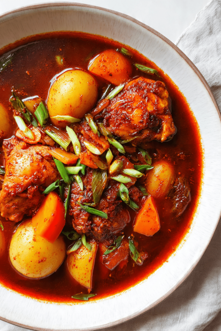 Korean-Style Spicy Chicken Stew