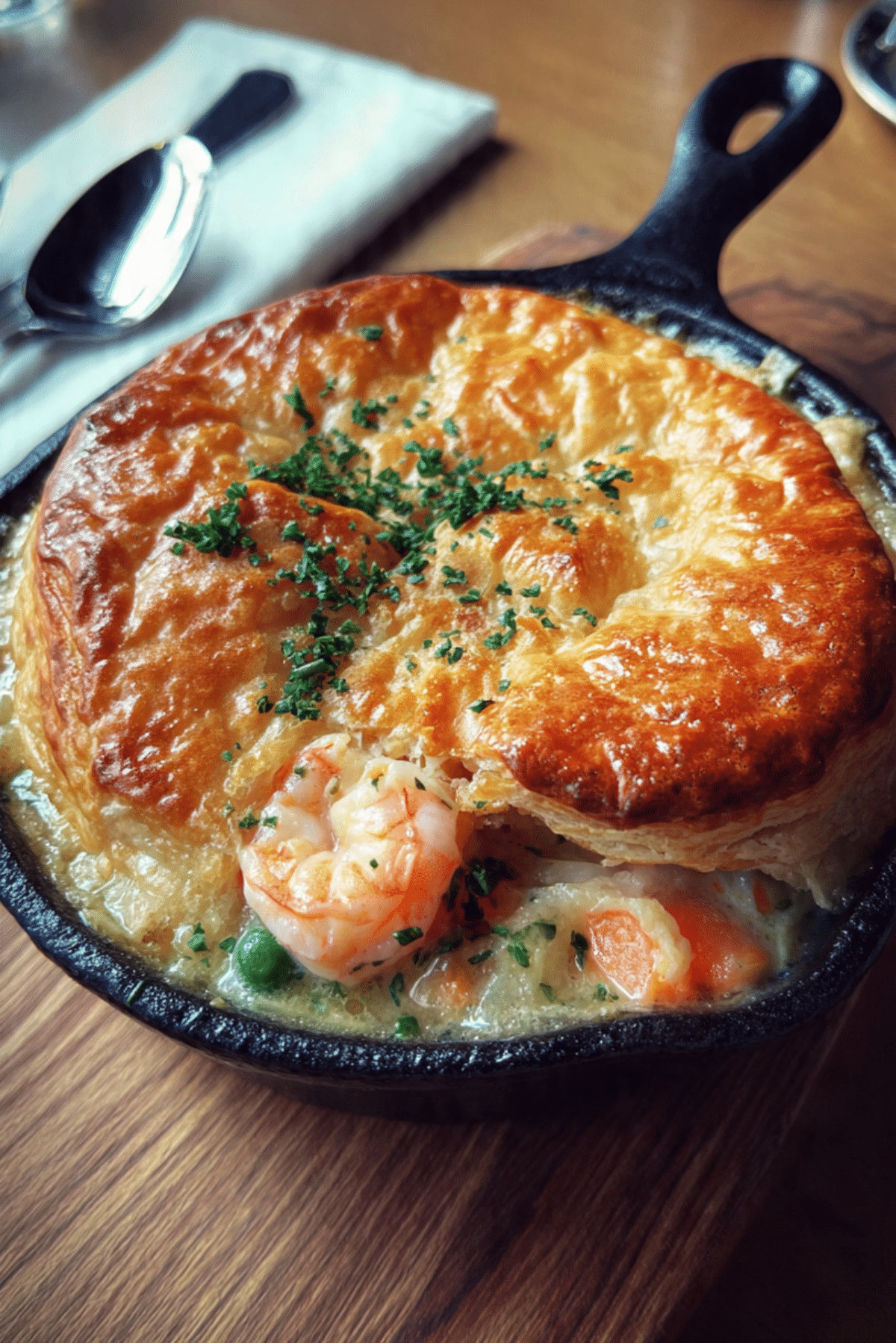 Cheddar Bay Biscuit Seafood Pot Pie