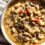 Cheeseburger Macaroni Soup