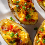 Twice Baked Loaded Breakfast Potatoes