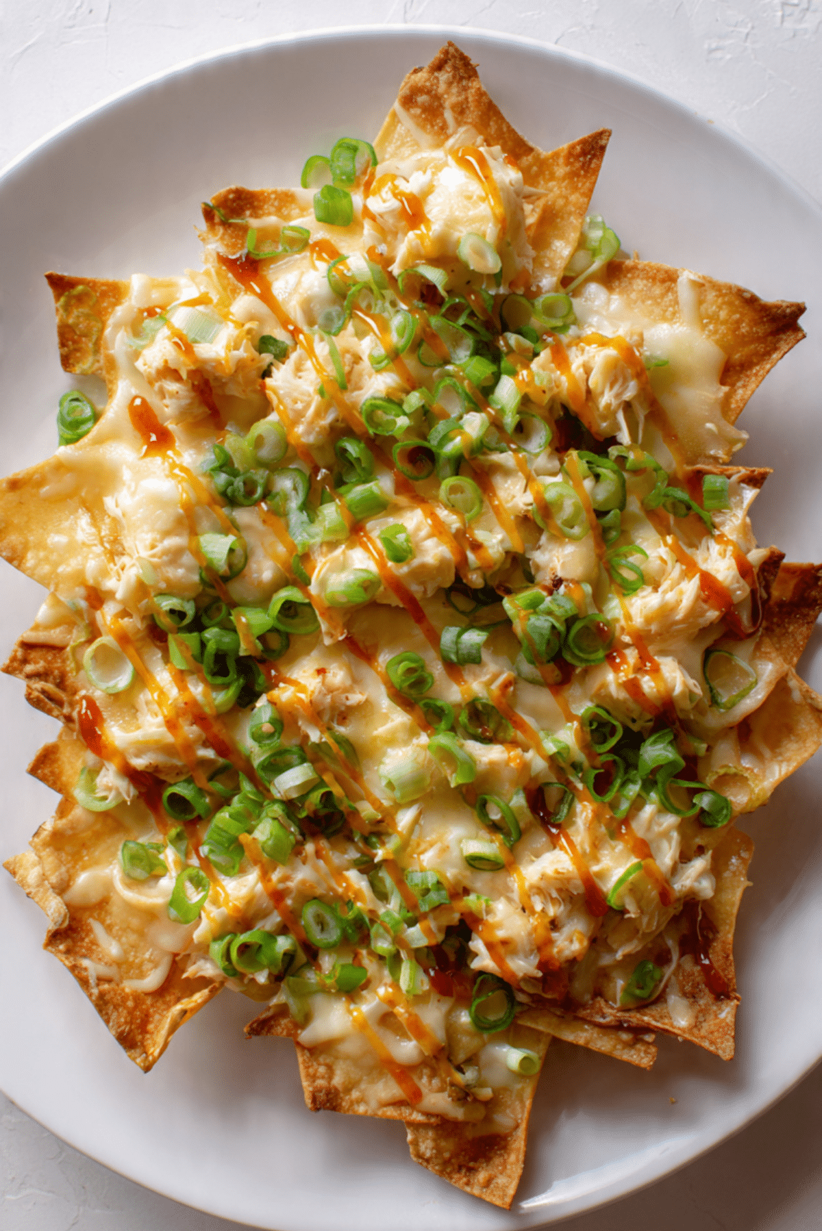 Wonton Crab Rangoon Nachos