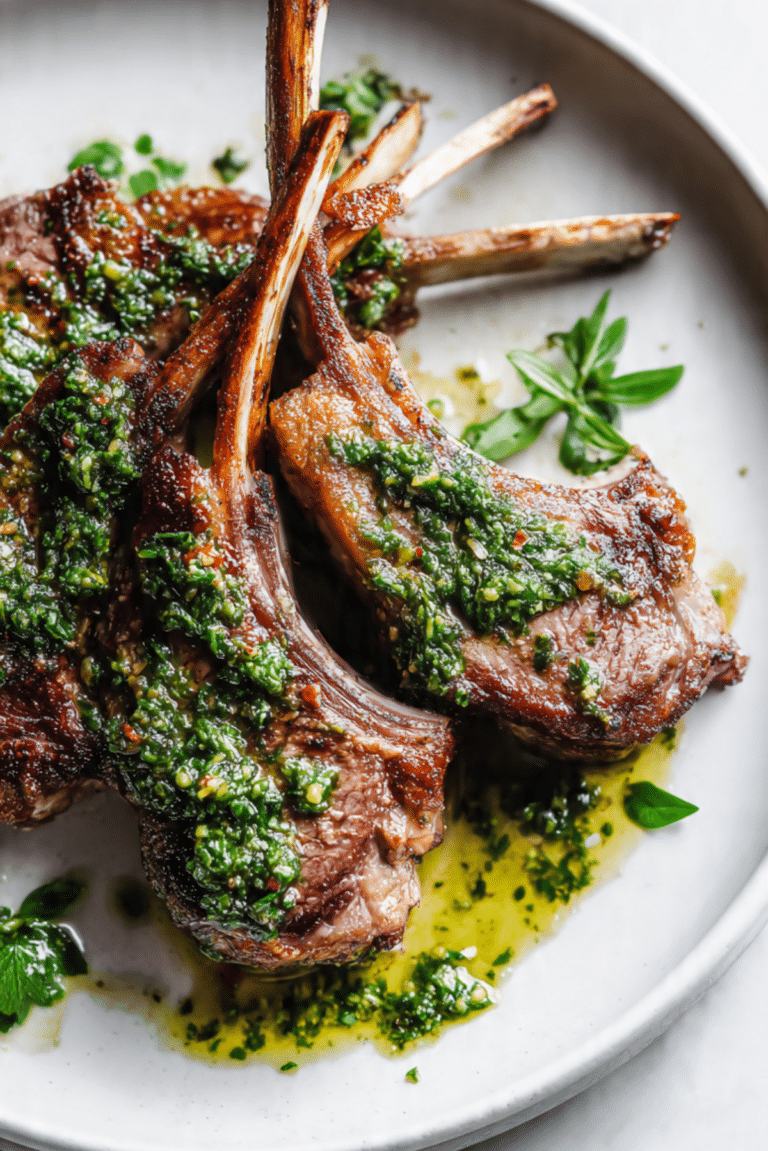 Lamb Chops with Chimichurri