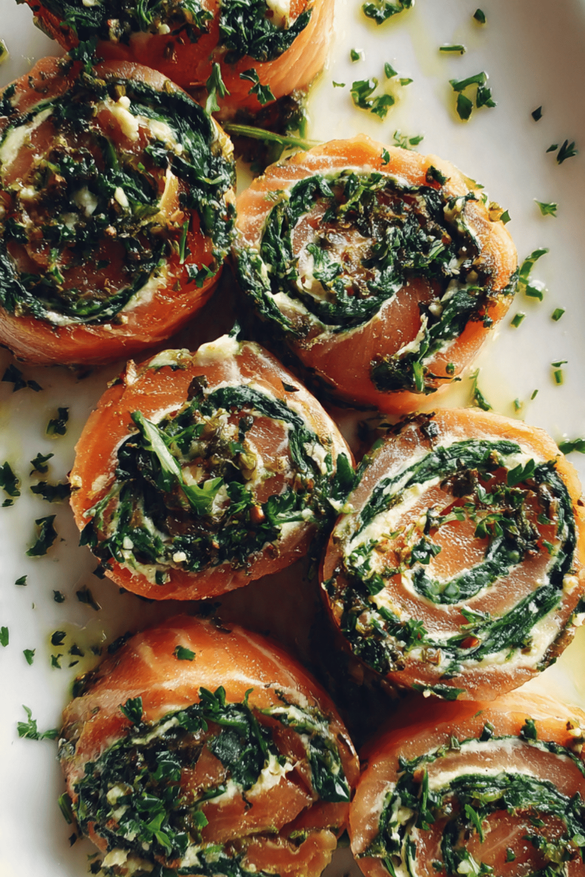 Stuffed Salmon Pinwheels