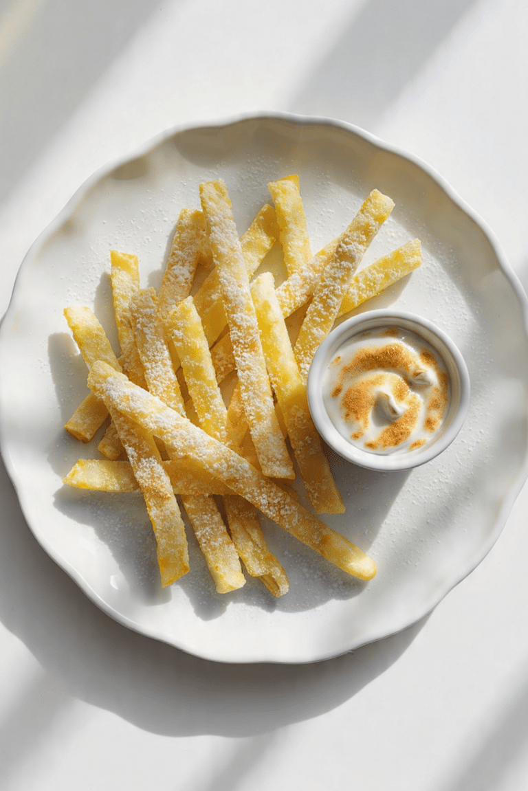 Yuzu Lemon Meringue “Fries”