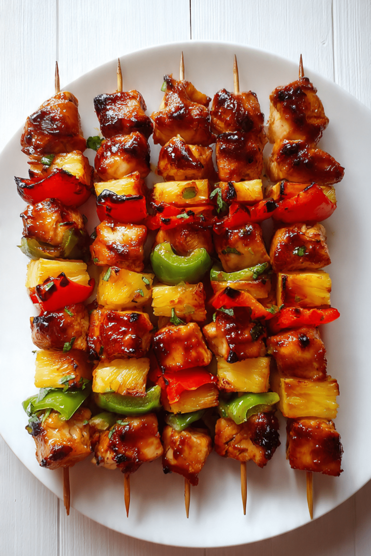 BBQ Pineapple Chicken Kabobs