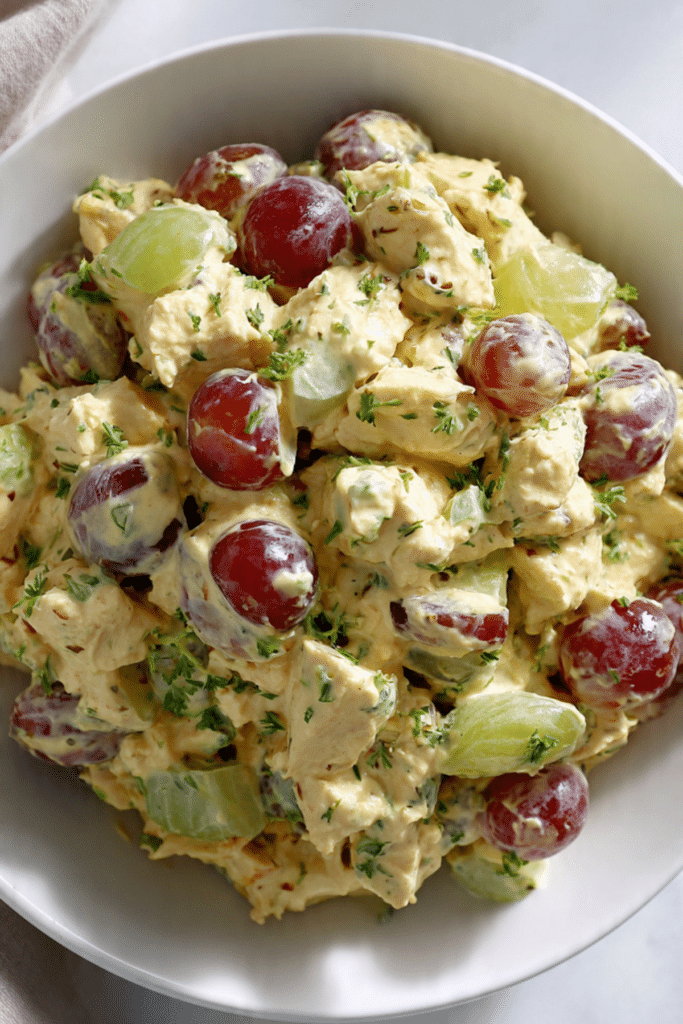 Curried Chicken Salad with Grapes