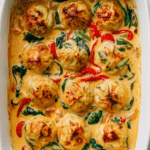 One-Pan Red Curry Dumpling Bake