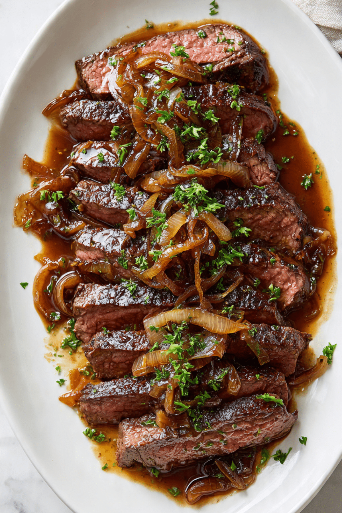 Sliced Beef Caramelized Onion
