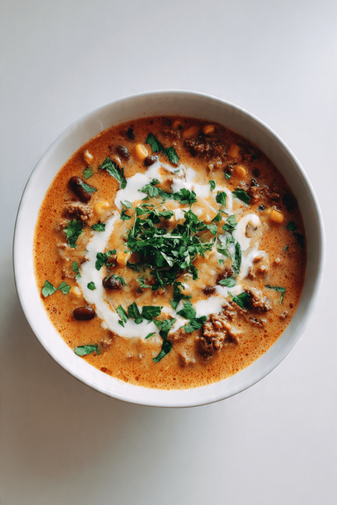 Creamy High-Protein Taco Soup for Cozy Dinners Recipe