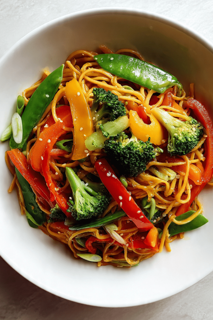 Veggie Stir-Fry with Sesame Noodles