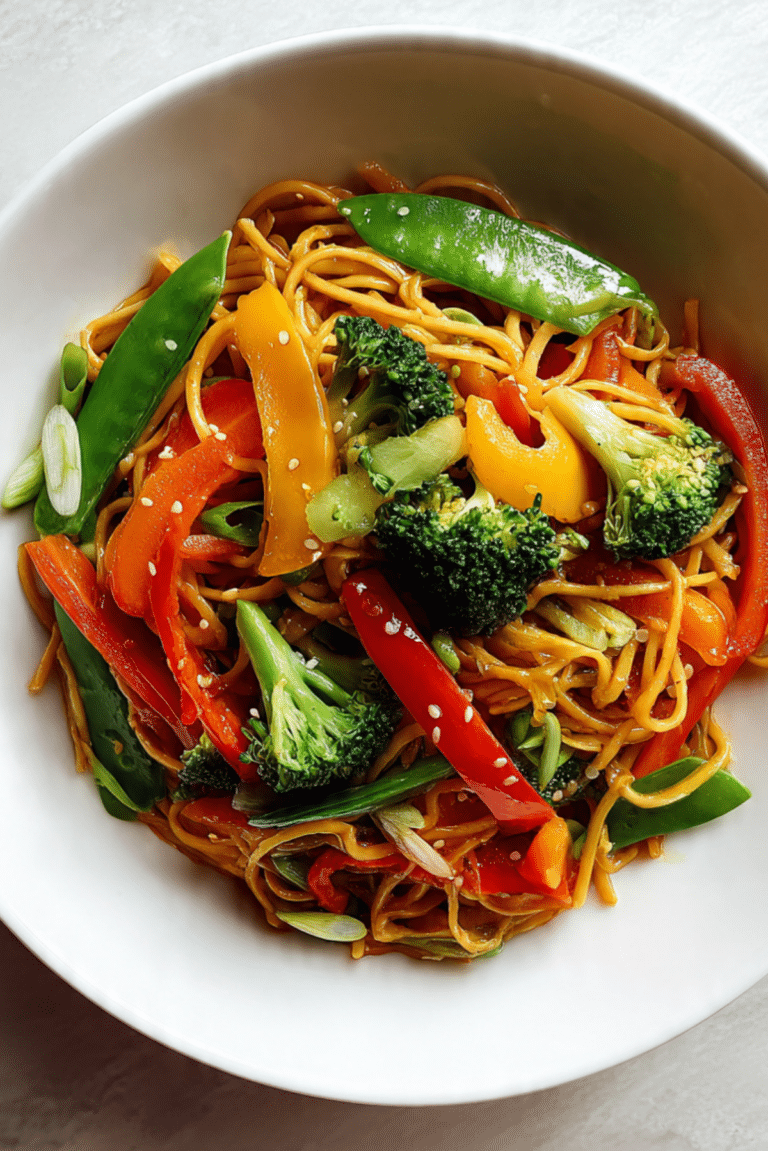Veggie Stir-Fry with Sesame Noodles