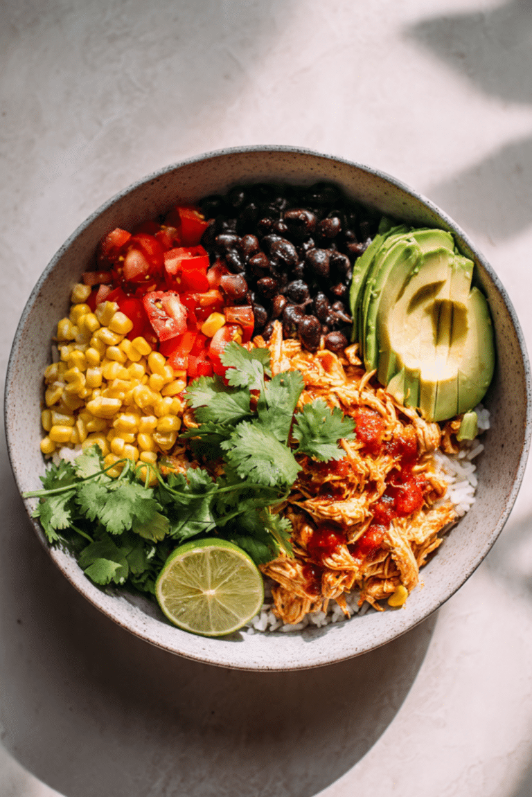 Slow Cooker Chicken Burrito Bowl