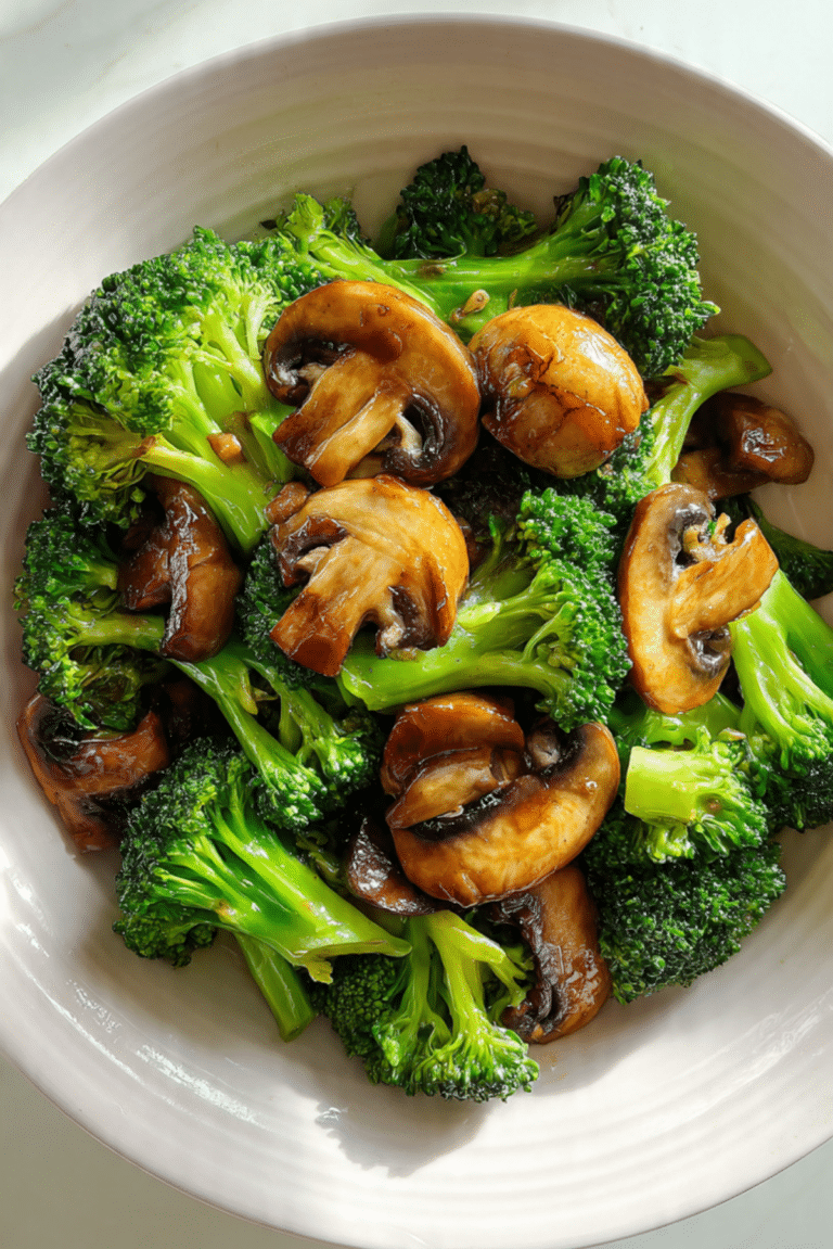 Broccoli and Mushroom Stir Fry